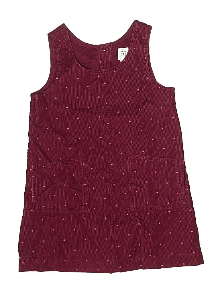 Pre-owned Baby Gap Kids' Dress In Burgundy