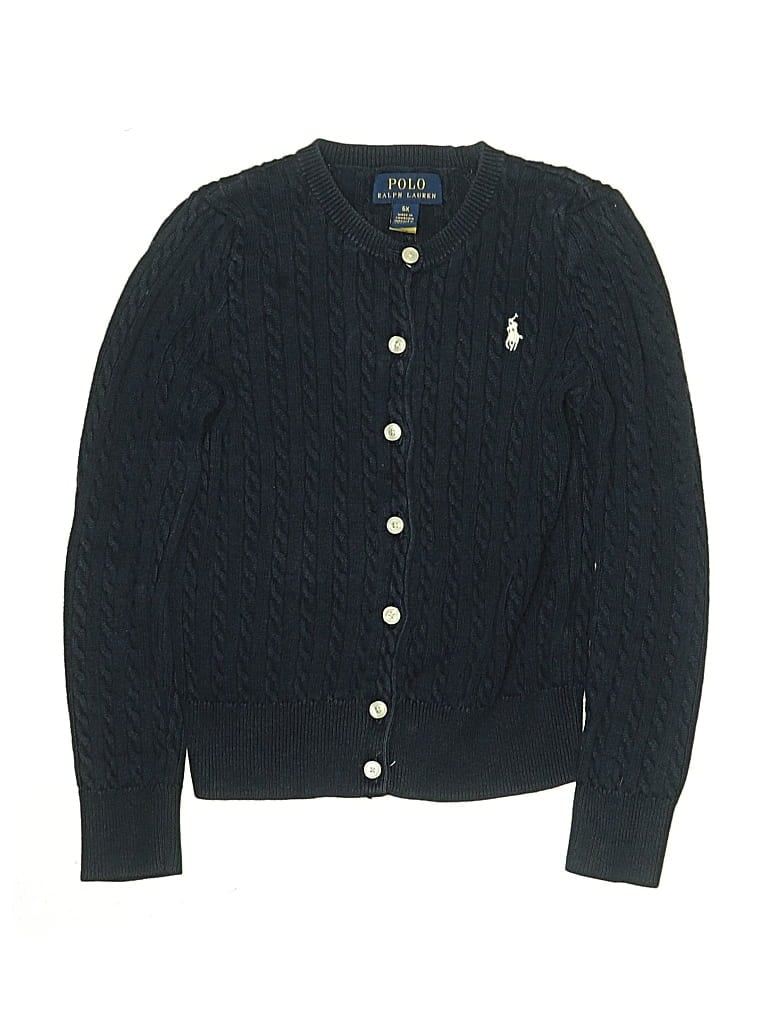 Pre-owned Polo By Ralph Lauren Kids' Cardigan Sweater In Blue
