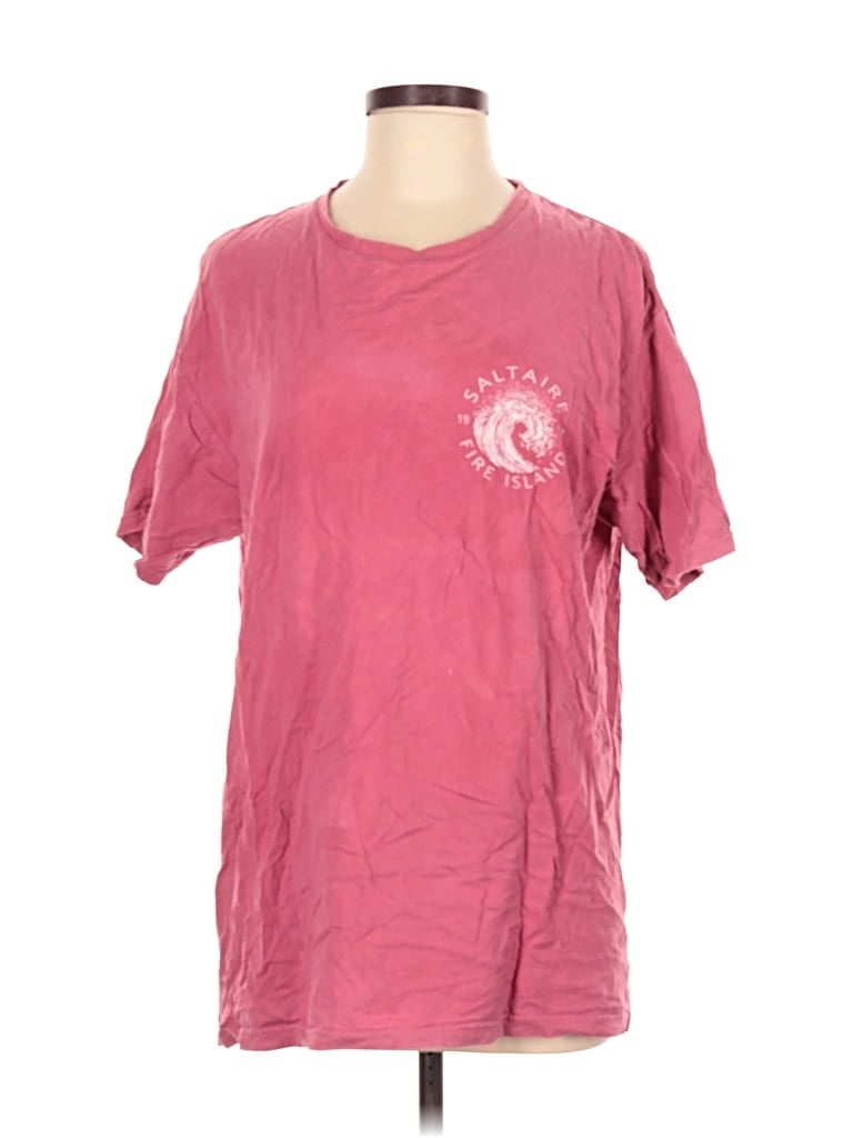 Pre-owned Comfort Wash Short Sleeve T-shirt In Pink