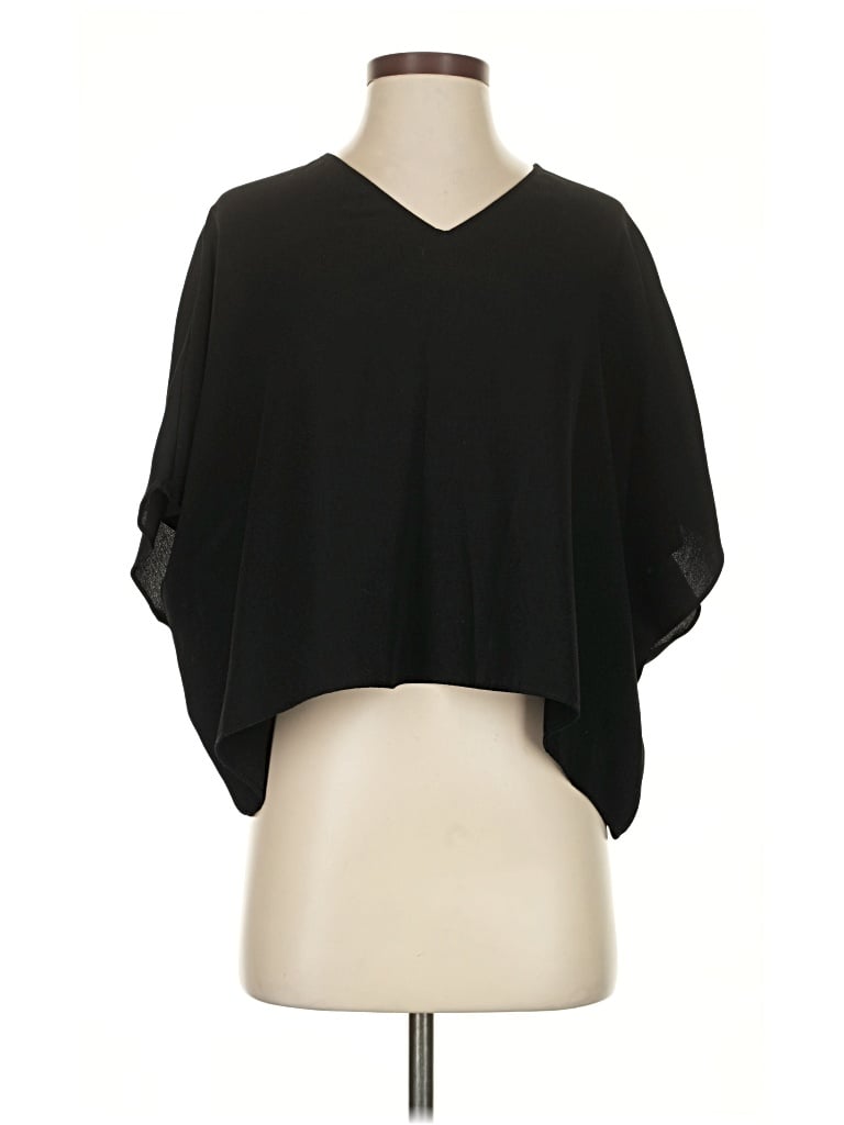 Pre-owned Babaton 3/4 Sleeve Blouse In Black