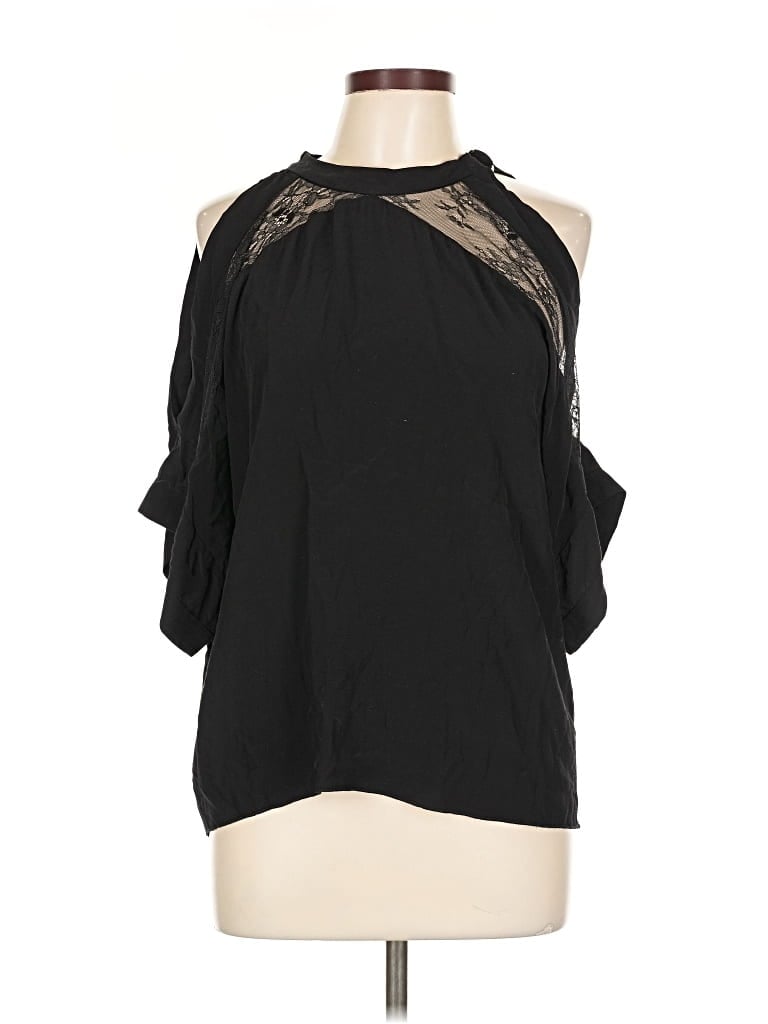 Pre-owned Iro 3/4 Sleeve Blouse In Black