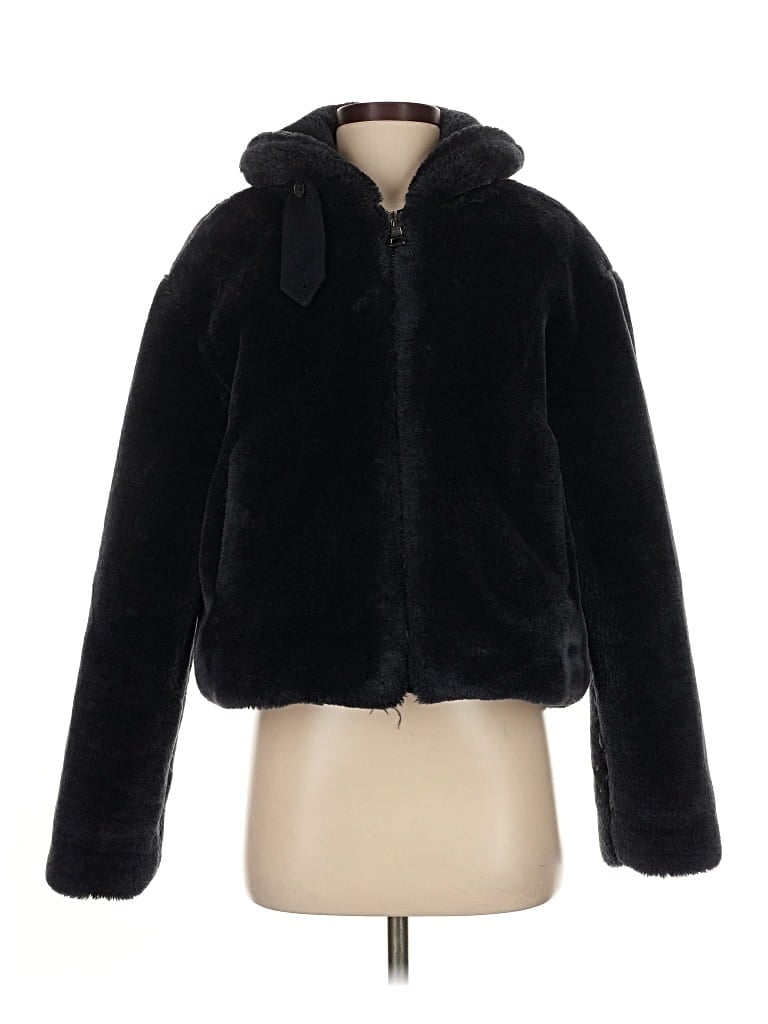 Pre-owned Club Monaco Cardigan Sweater In Black