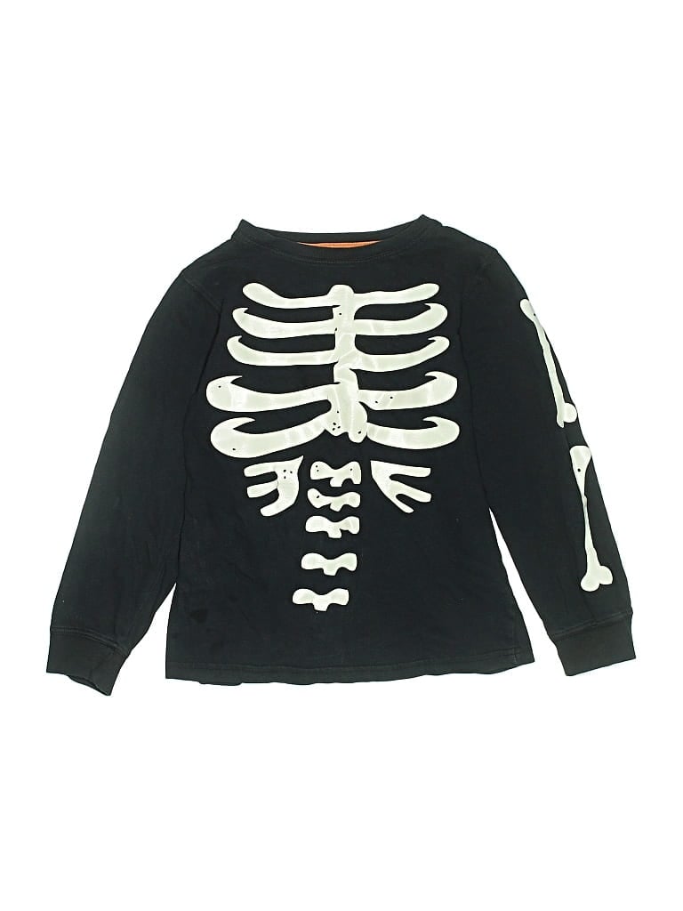 Pre-owned Carter's Kids' Long Sleeve T-shirt In Black