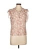 Intermix Pink Short Sleeve Blouse Size L - photo 1