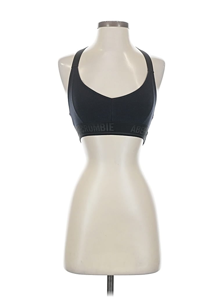 Pre-owned Abercrombie & Fitch Sports Bra In Black
