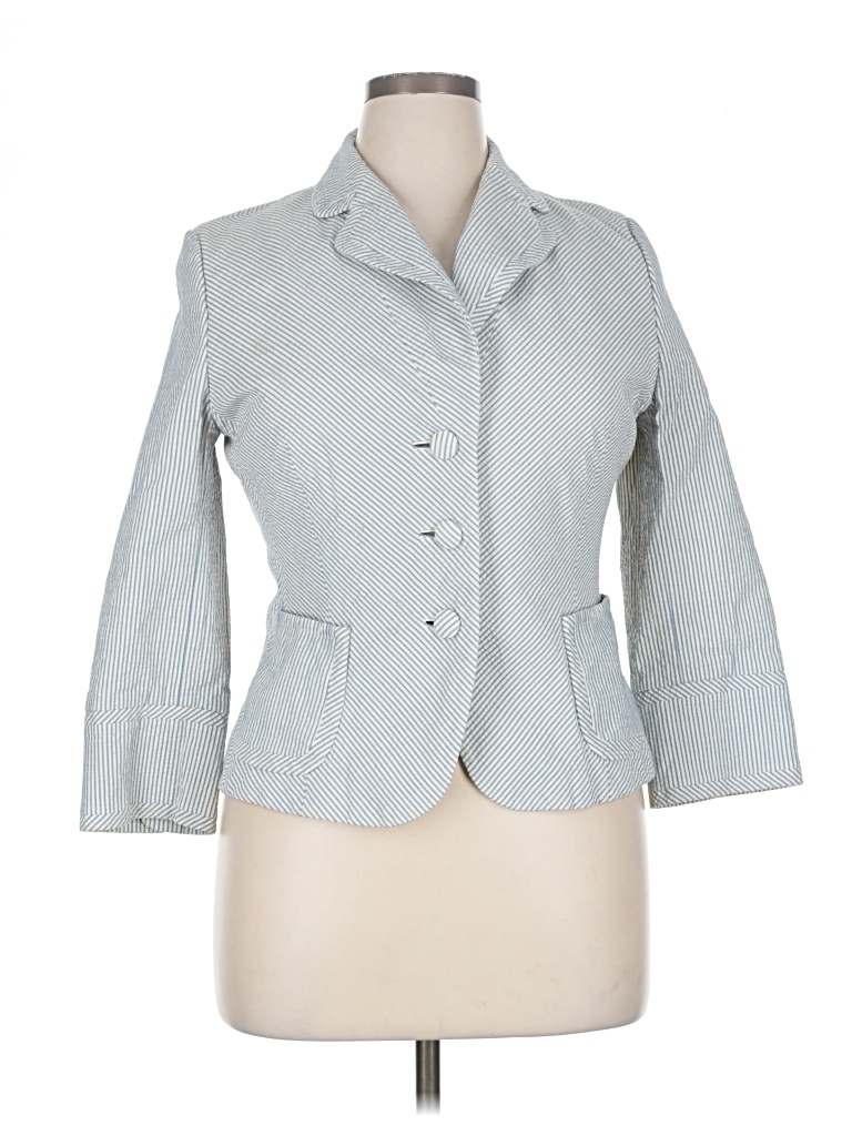 Pre-owned Banana Republic Blazer Jacket In Gray