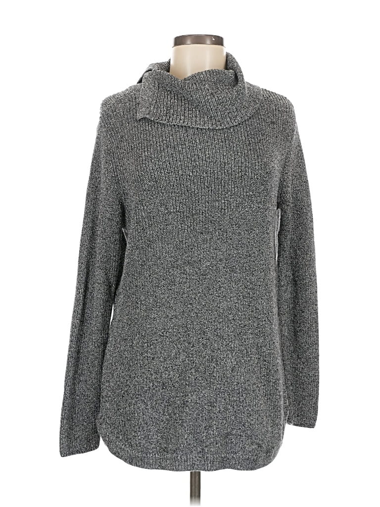 Pre-owned Talbots Turtleneck Sweater In Gray
