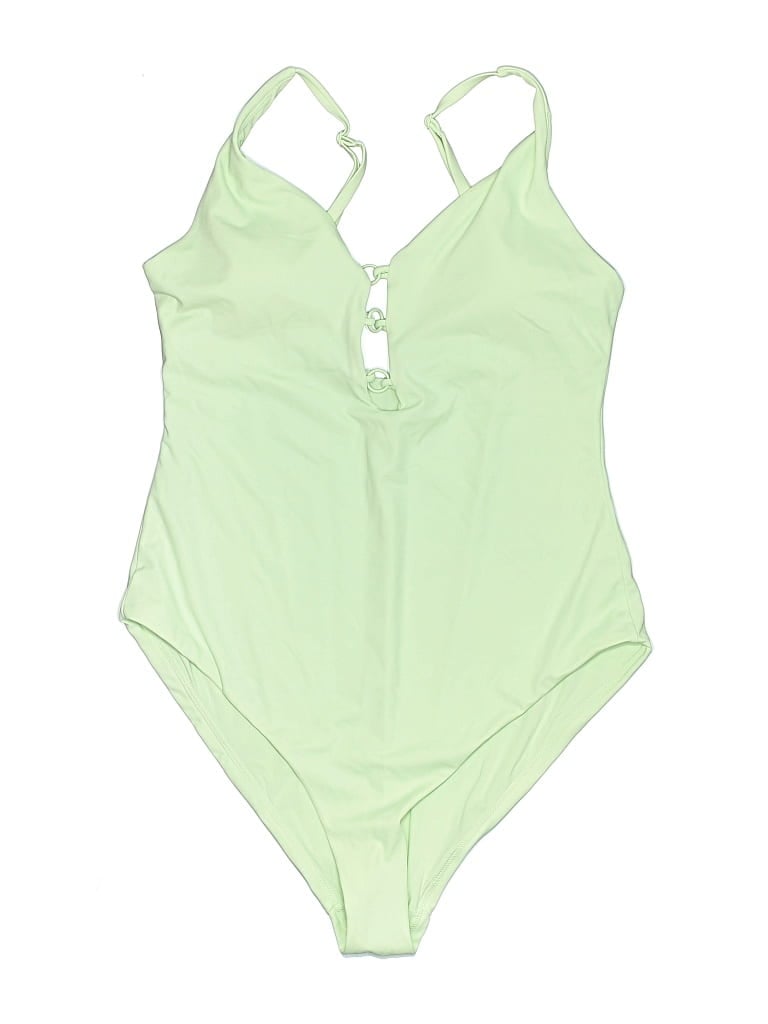 Pre-owned Andie One Piece Swimsuit In Green