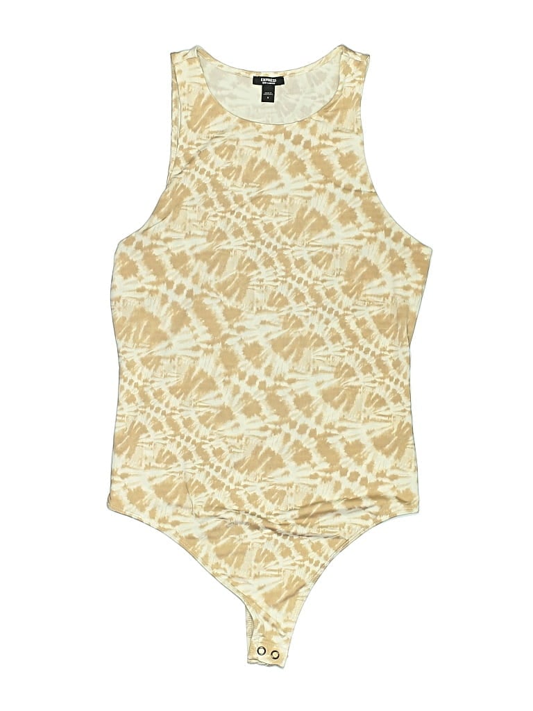 Pre-owned Express Bodysuit In Gold