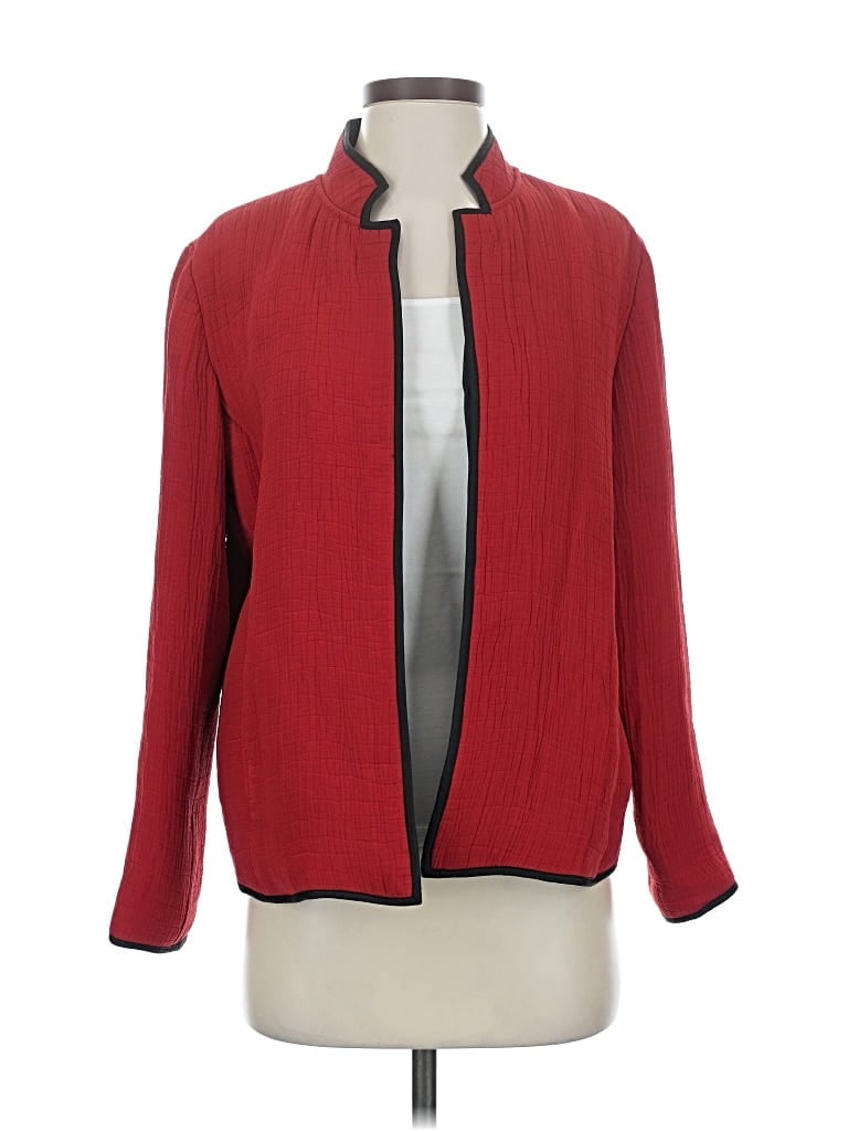 Pre-owned Chico's Blazer Jacket In Red