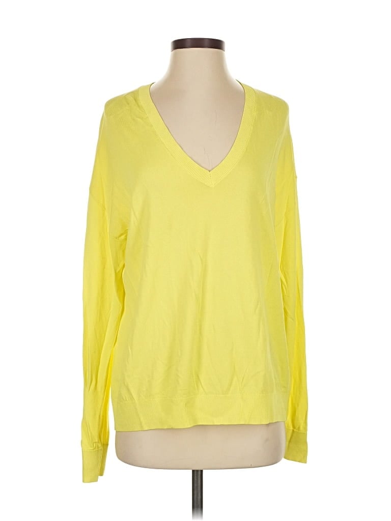 Pre-owned Zara Pullover Sweater In Yellow