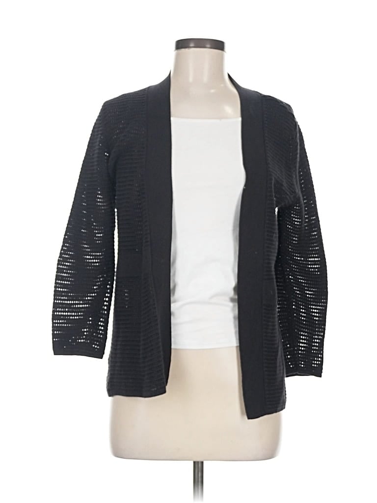 Pre-owned Ann Taylor Loft Outlet Cardigan Sweater In Black
