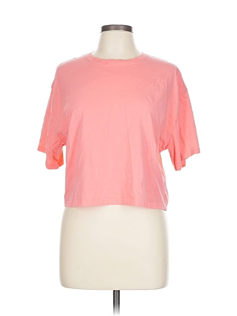 Pre-owned Athleta Short Sleeve T-shirt In Pink
