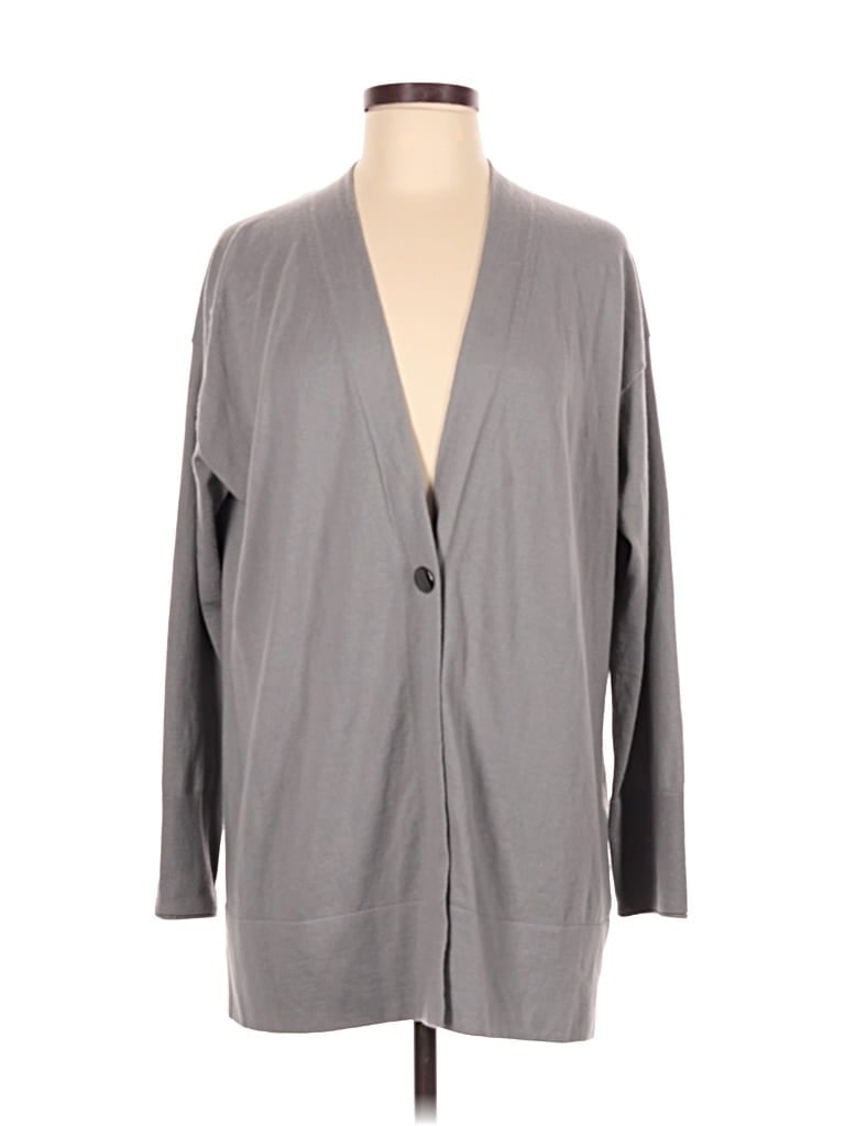 Pre-owned Lafayette 148 Cardigan Sweater In Gray