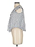 Pale Sky Stripes Blue Sleeveless Button-Down Shirt Size XS - photo 5