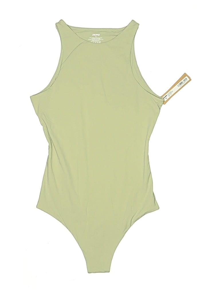 Pre-owned Skims Bodysuit In Green