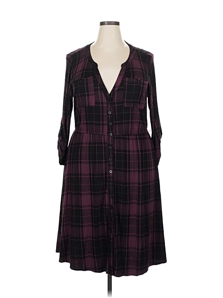 Pre-owned Torrid Casual Dress In Burgundy