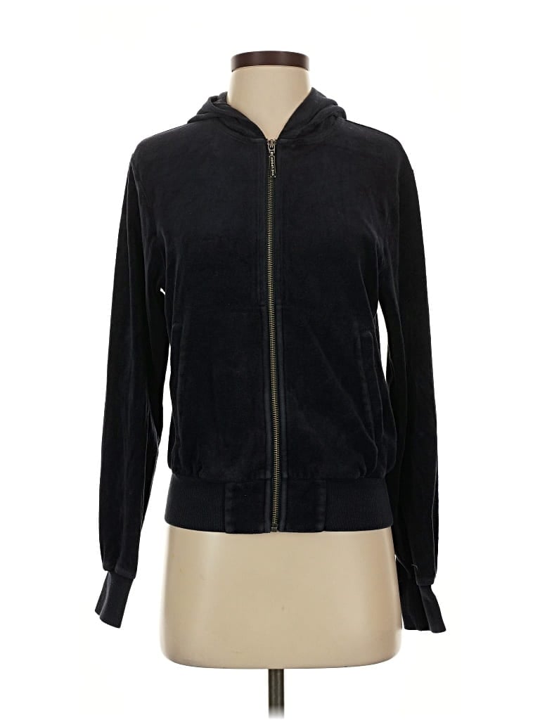 Pre-owned The Upside Zip Up Hoodie In Black