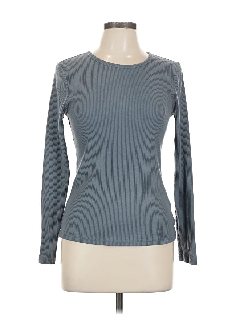 Pre-owned Old Navy Long Sleeve T-shirt In Gray