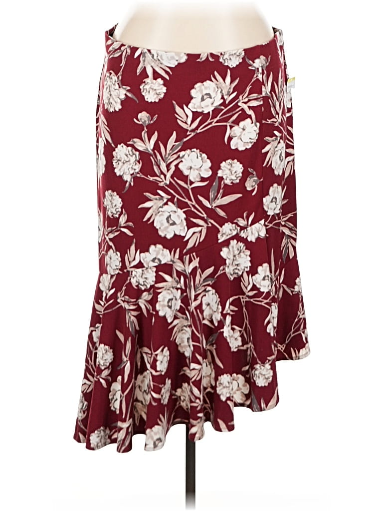 Pre-owned Simply Emma Casual Skirt In Burgundy