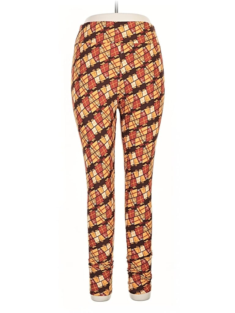 Pre-owned Lularoe Casual Pants In Yellow