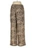 Dee Elly 100% Polyester Animal Print Gold Casual Pants Size S - photo 2