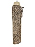 Dee Elly 100% Polyester Animal Print Gold Casual Pants Size S - photo 4