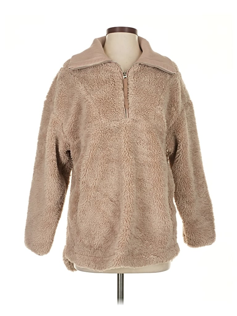 Pre-owned Varley Pullover Sweater In Brown