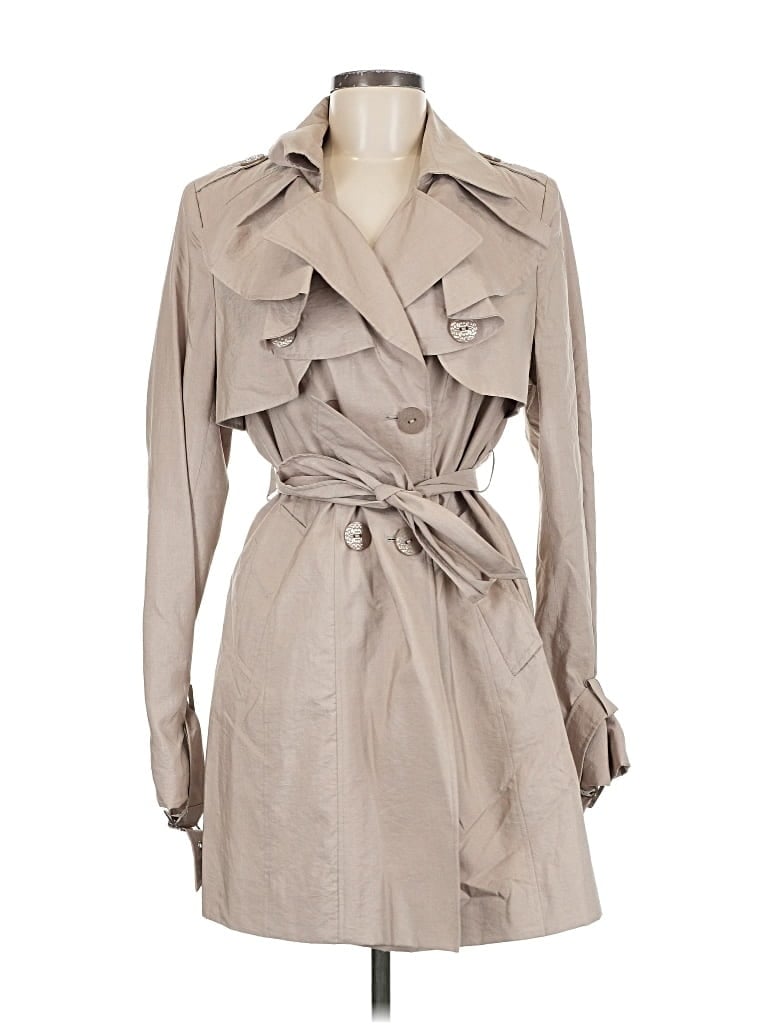 Pre-owned Tahari Trenchcoat In Brown