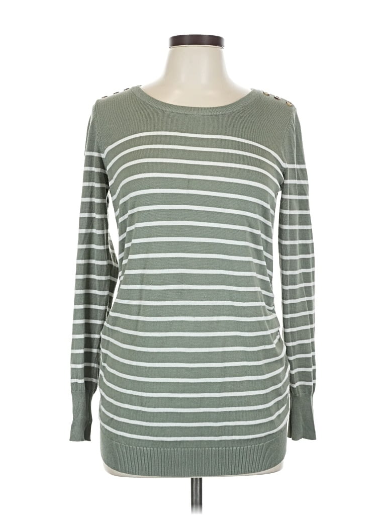 Pre-owned Lety & Me Pullover Sweater In Green