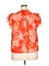 1.State Orange Short Sleeve Blouse Size XXL - photo 2