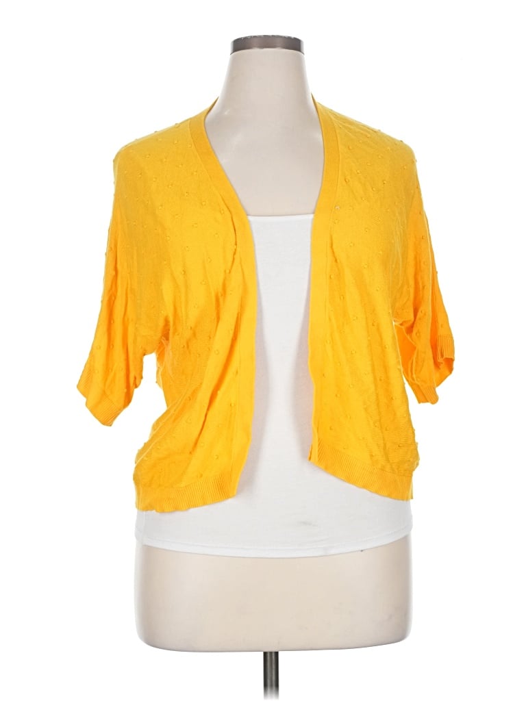 Pre-owned A New Day Cardigan Sweater In Yellow
