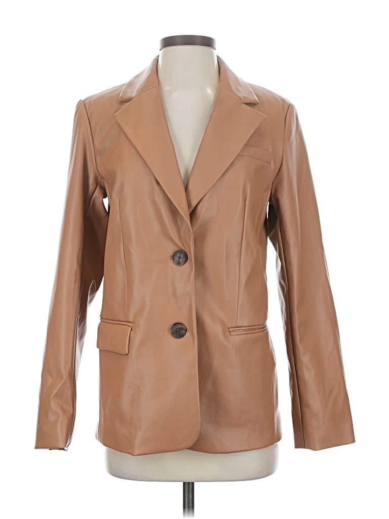 Pre-owned A New Day Blazer Jacket In Brown