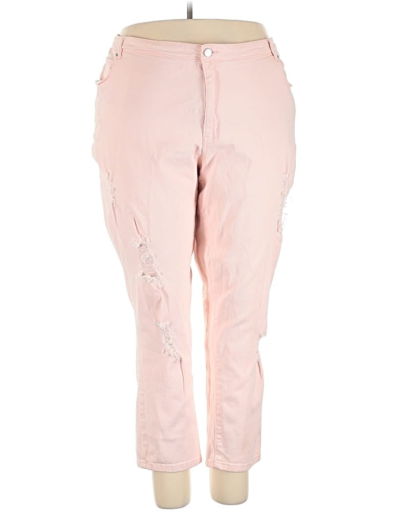 Pre-owned Denim 24/7 Casual Pants In Pink
