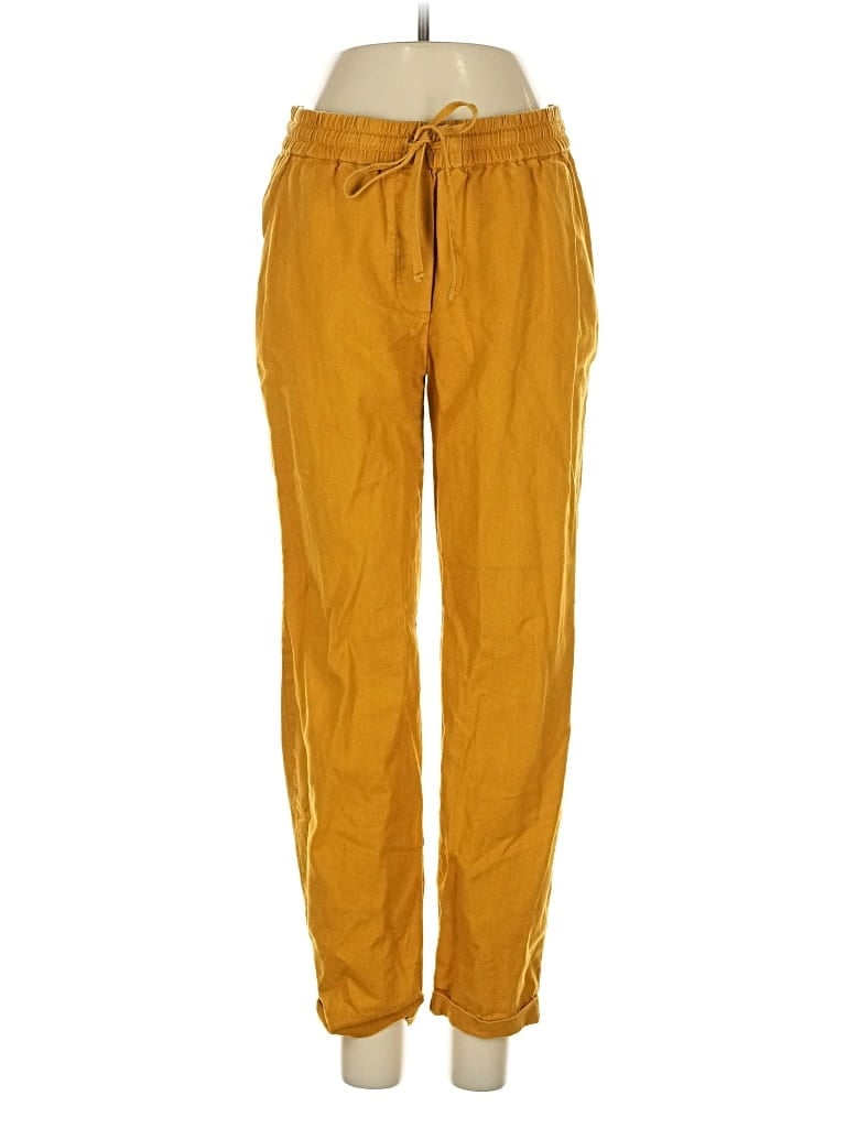 J. BY J.CREW Pre-owned Linen Pants In Gold