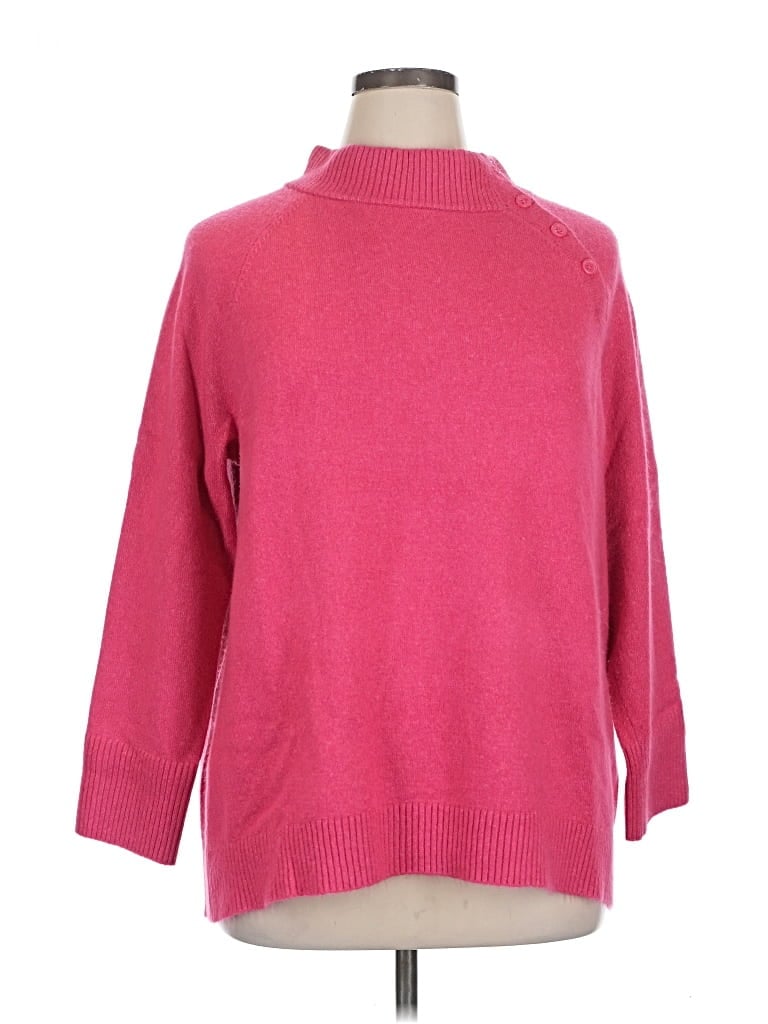 Pre-owned Talbots Outlet Turtleneck Sweater In Pink