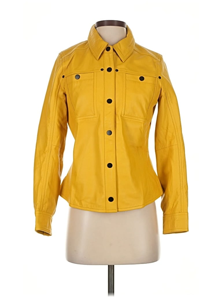 Pre-owned Assorted Brands Jacket In Yellow