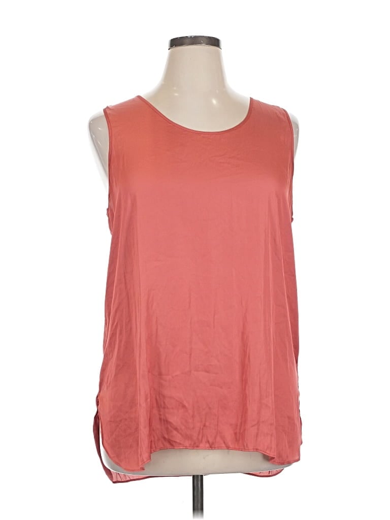 Pre-owned Nic + Zoe Sleeveless T-shirt In Orange