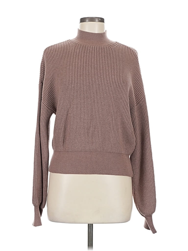 Pre-owned 78 & Sunny Turtleneck Sweater In Brown