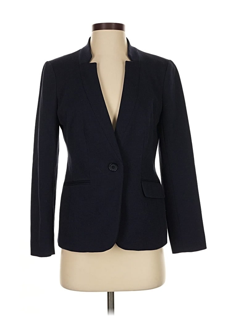 Pre-owned Talbots Outlet Blazer Jacket In Blue