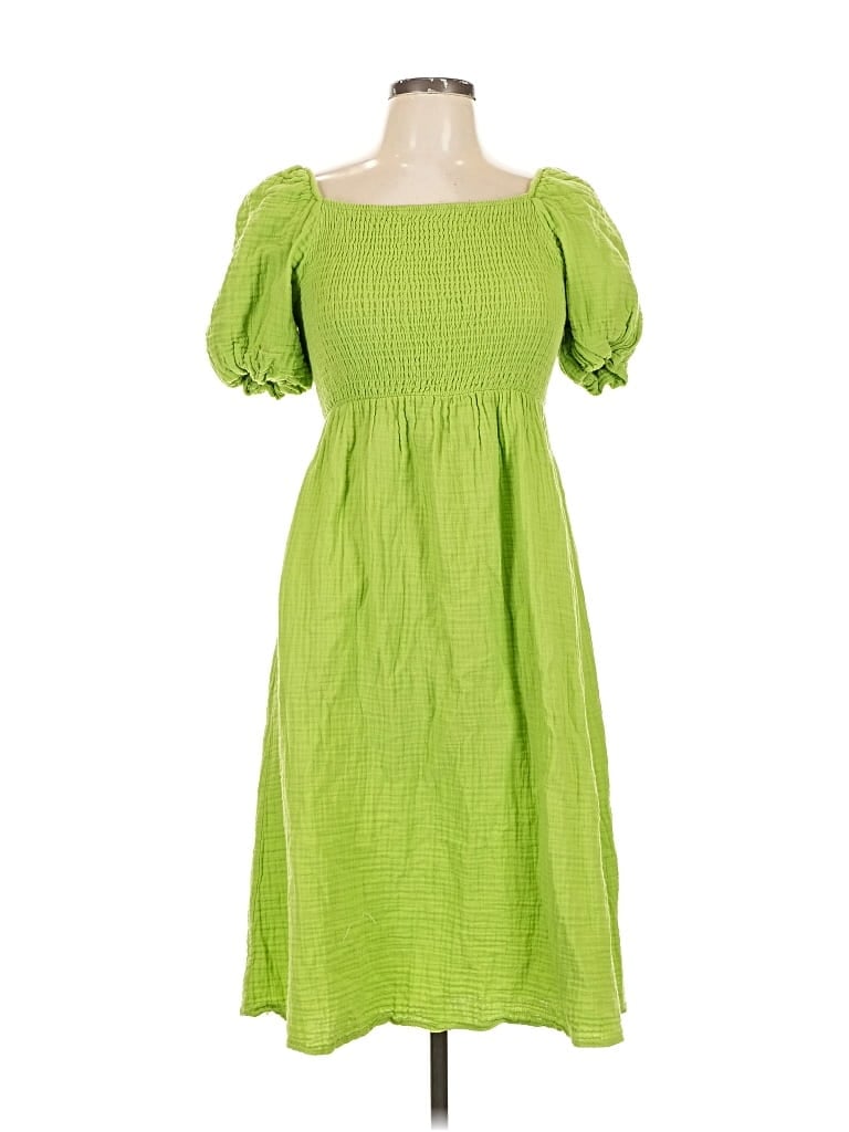 Pre-owned Nasty Gal Inc. Casual Dress In Green