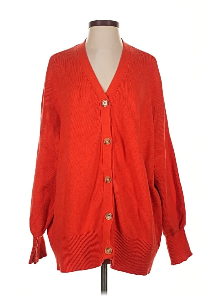 Pre-owned Zesica Cardigan Sweater In Red
