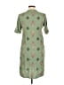 MAX 100% Rayon Green Casual Dress Size L - photo 2