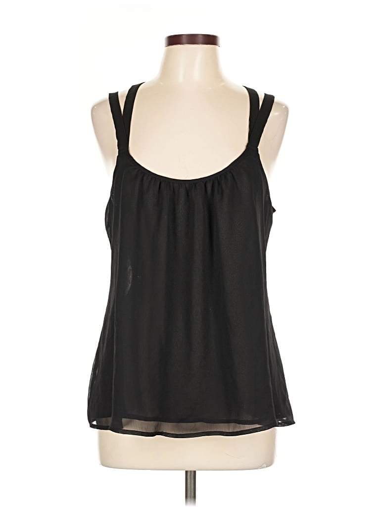 Pre-owned Express Sleeveless Blouse In Black