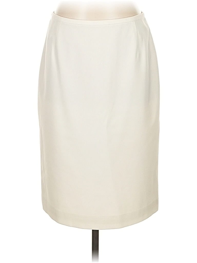 Pre-owned Calvin Klein Formal Skirt In White
