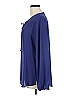 Atina Cristina 100% Polyester Blue Long Sleeve Blouse Size L - photo 5