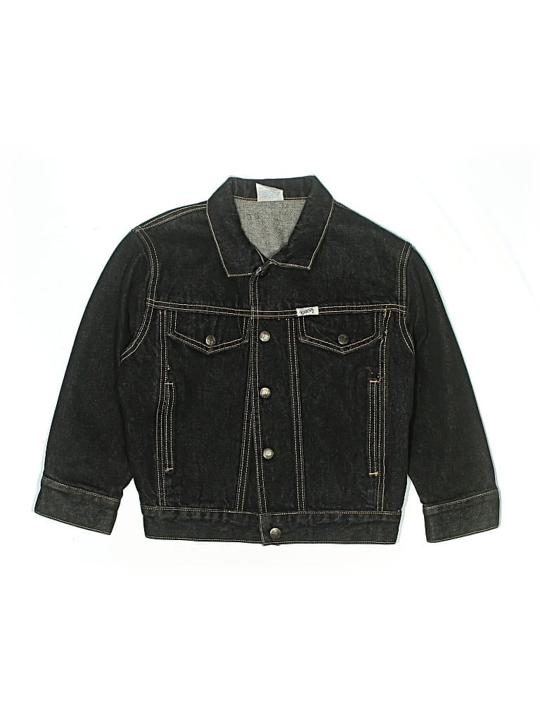 Pre-owned Guess Kids' Denim Jacket In Black