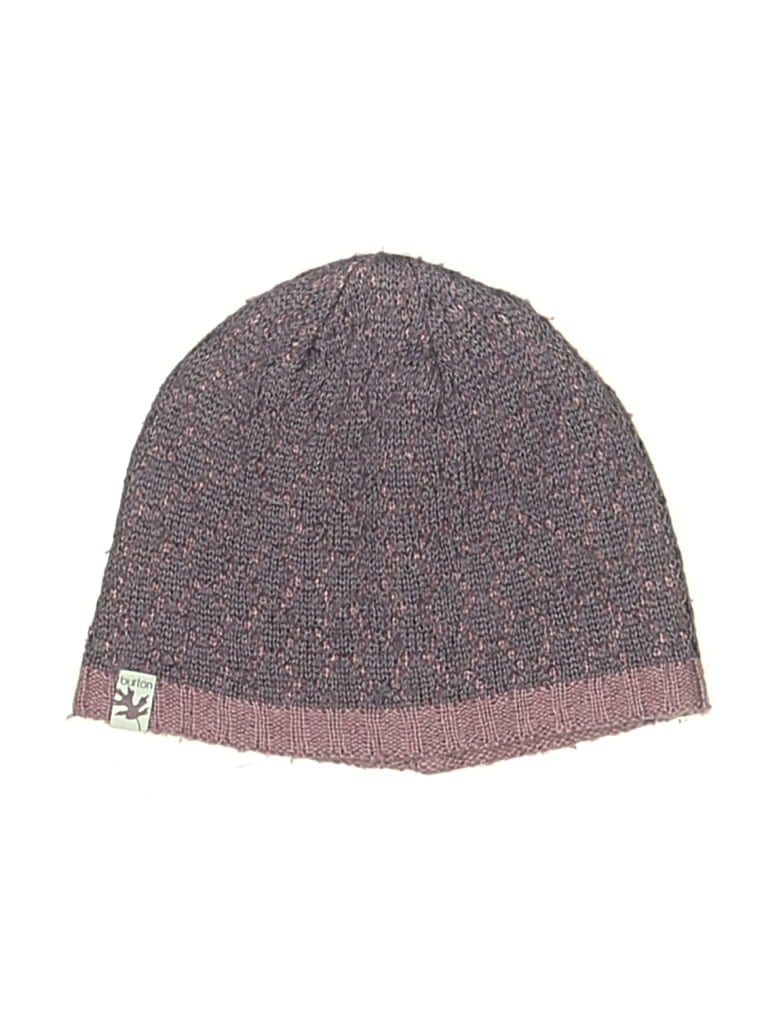 Pre-owned Burton Beanie Hat In Purple