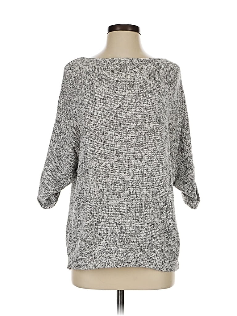 Pre-owned H&m Pullover Sweater In Gray