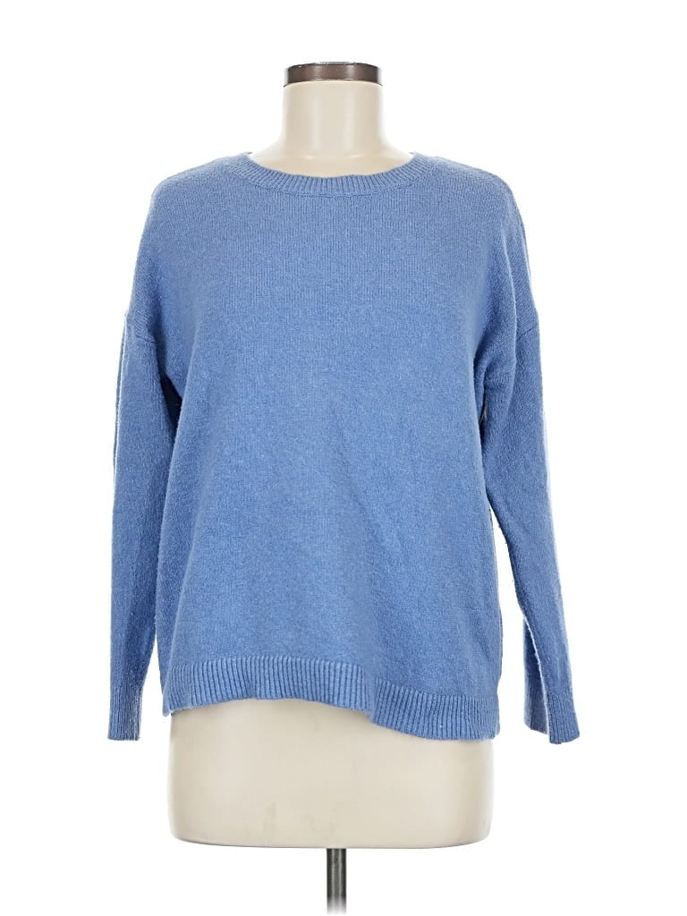 Pre-owned Ann Taylor Loft Pullover Sweater In Blue